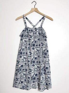 Patagonia Girls Pataloha Dress Opihi Man Classic Navy